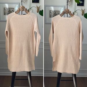 Anna Hariri Pollina Beige Sweater Tunic XL 16 18